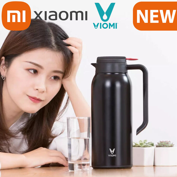 Термос Xiaomi Viomi Steel Vacuum Pot &quot;Черный&quot; 1,5 л