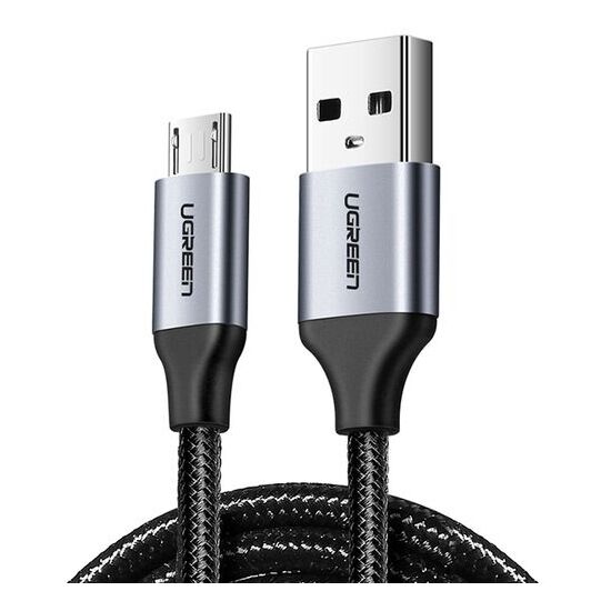Ugreen Кабель micro USB-USB 2.0, в оплетке нейлоновой 1,50 м. (алюминиевый корпус)