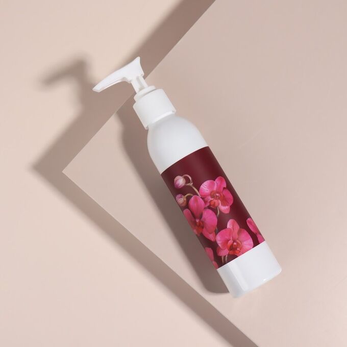 ONLITOP Бутылочка для хранения, с дозатором «Орхидея», 150 мл, цвет белый