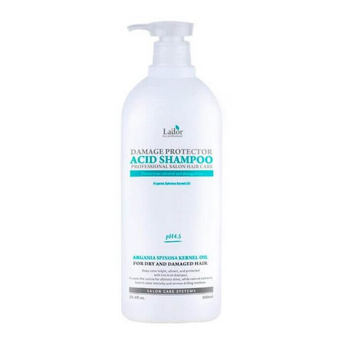 Lador Шампунь с аргановым маслом для повреждённых волос Damaged Protector Acid Shampoo, 900 мл