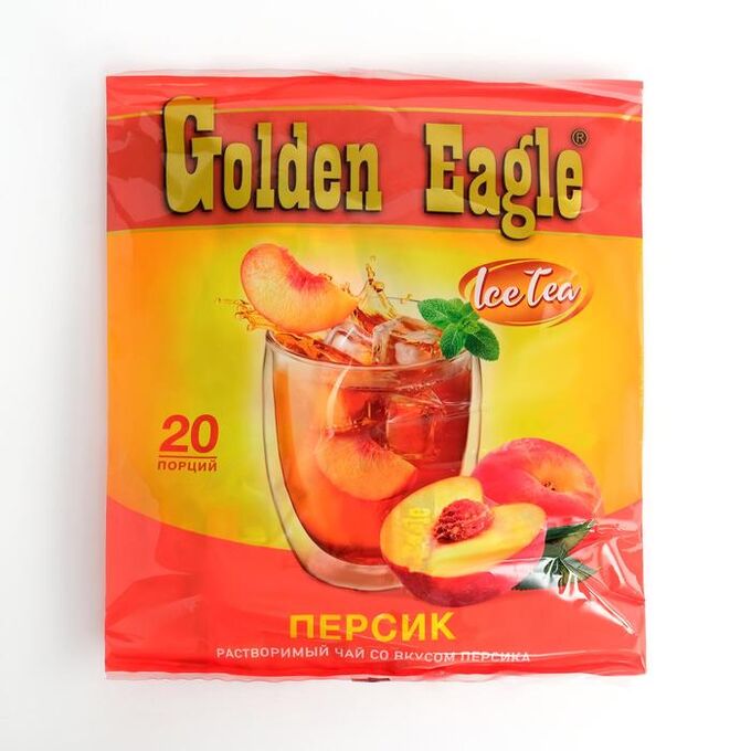 СИМА-ЛЕНД Растворимый чай со вкусом персика «Golden Eagle», 20г х 20саше