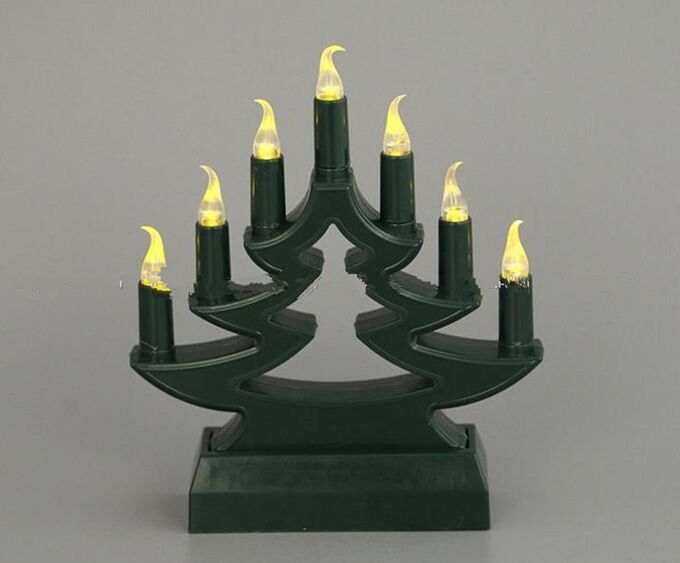 Новогоднее украшение ёлка со свечами Ширина=9 СМ. Высота=14 СМ. Новое в Хабаровске