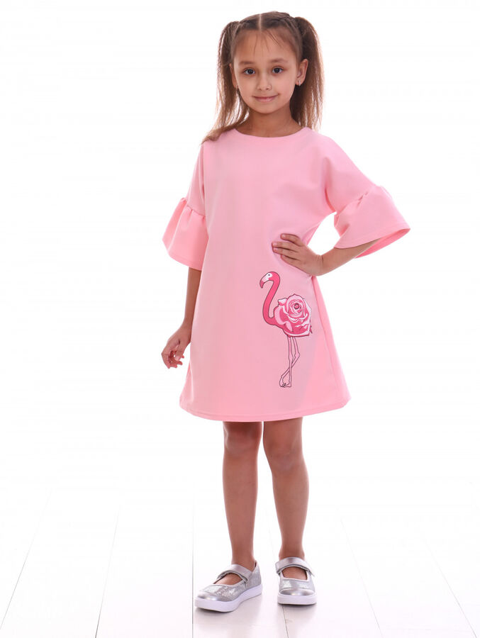 Милаша ПЛ130 Платье &quot;Фламинго&quot; (розовый)
