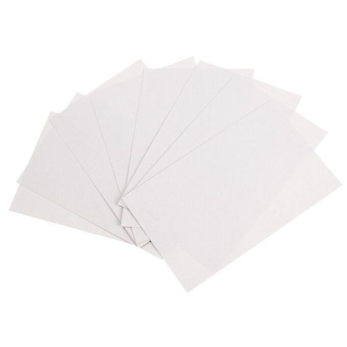 Картон белый А5, 8 листов, двухсторонний, мелованный, блок 230 г/м2, EXTRA белизна