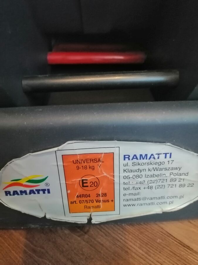 Автокресло бу Ramatti universal Польша 9-18 кг во Владивостоке