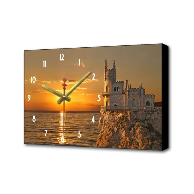 TIMEBOX Часы-картина настенные, серия: Природа, &quot;Закат&quot;, плавный ход, 57 х 35 х 4 см, 1 АА