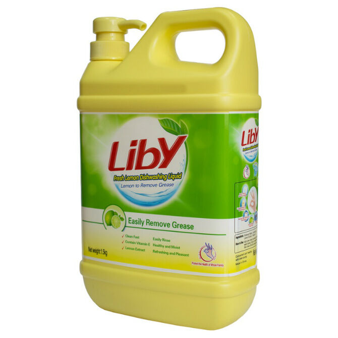 Liby Средство для мытья посуды «Чистая посуда» Лимон, 1,5 кг