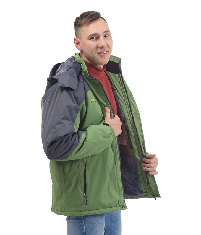Зимняя мужская  куртка. МЕМБРАНА. Легкая, комфортная и теплая! Температурный режим от +5 до -30