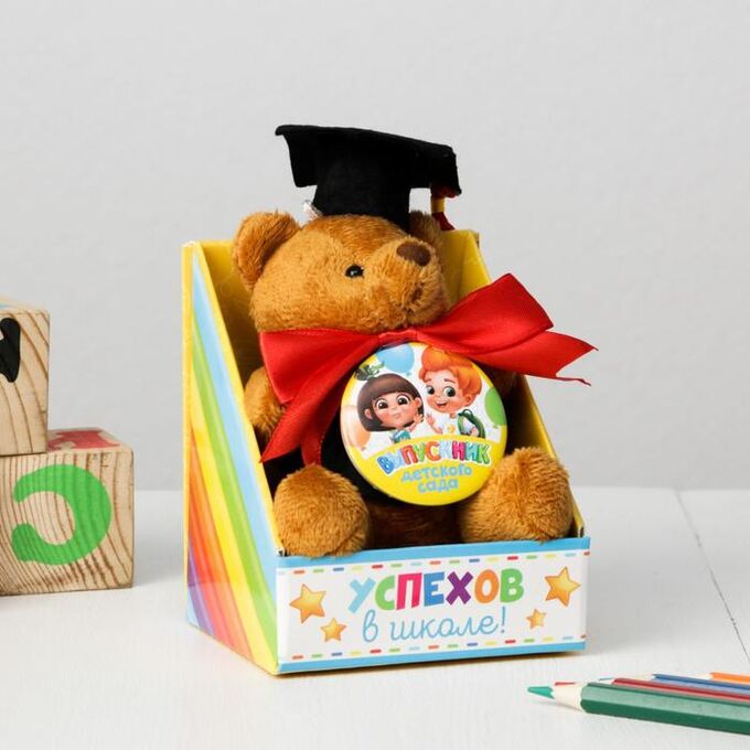 Мягкая игрушка и орден «Выпускник детского сада», подарочный набор