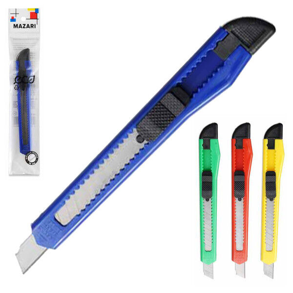 нож канцелярский mazari. нож канц. нож канцелярский 18мм attache с фиксатором (). нож канцелярский 9 мм dexter. нож канцелярский 10 мм.