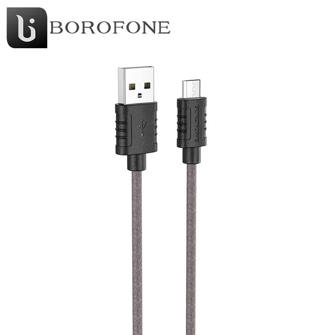 USB Кабель Borofone Silicone Foam MicroUSB 2.4A