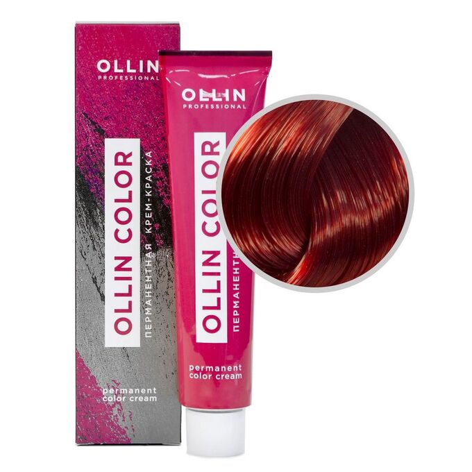 Косметика Ollin Перманентная крем-краска для волос Color 7/6, 60 мл