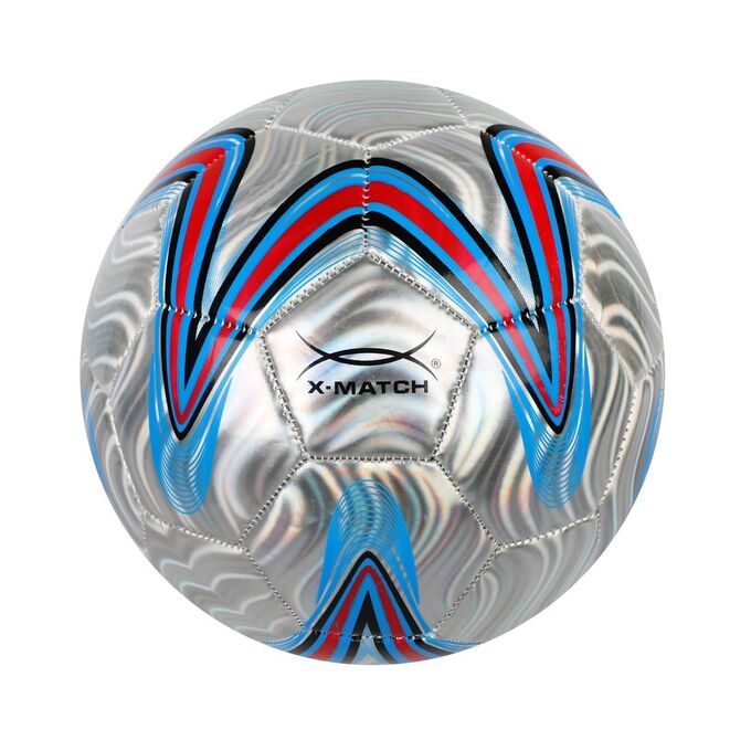 Нескучные игры Мяч футбольный X-Match, 1 слой PVC, металлик арт.56487