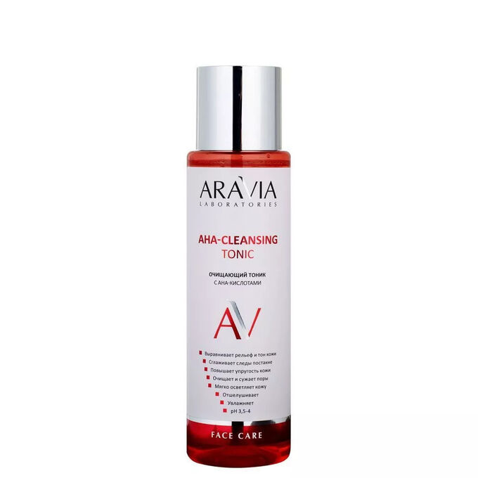 Aravia Laboratories Очищающий тоник с AHA-кислотами AHA-Cleansing Tonic, 250 мл