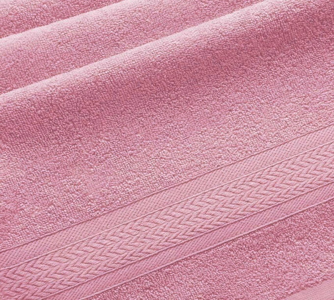 Ивановотекстиль Махровое полотенце Comfort Life 40*70 см 400 г/м2 (Утро, розовый)