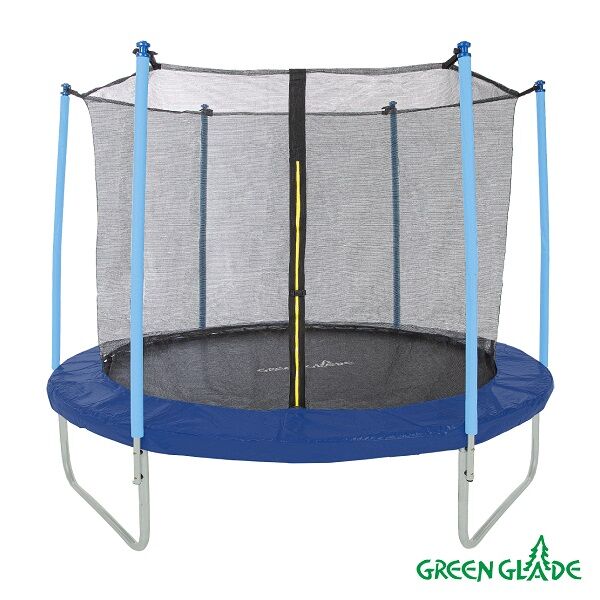 Green Glade Батут 10-футовый 3 ножки 6 стоек без верхнего кольца (fiber rod)