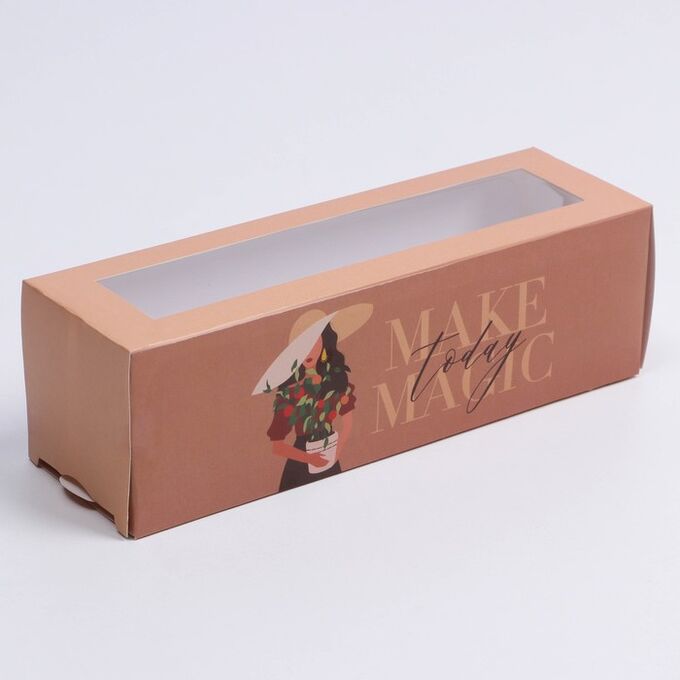 Коробка для макарун Make magic, 18 х 5.5 х 5.5 см