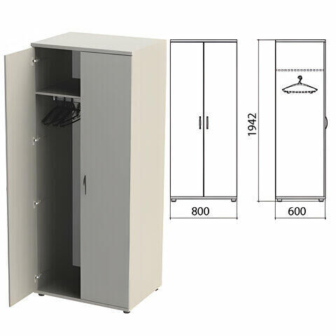 Шкаф на 600 для одежды