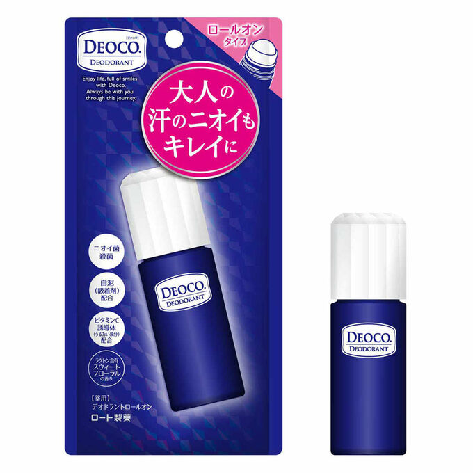 Дезодорант против возрастного запаха пота Rohto Deoco 30мл.