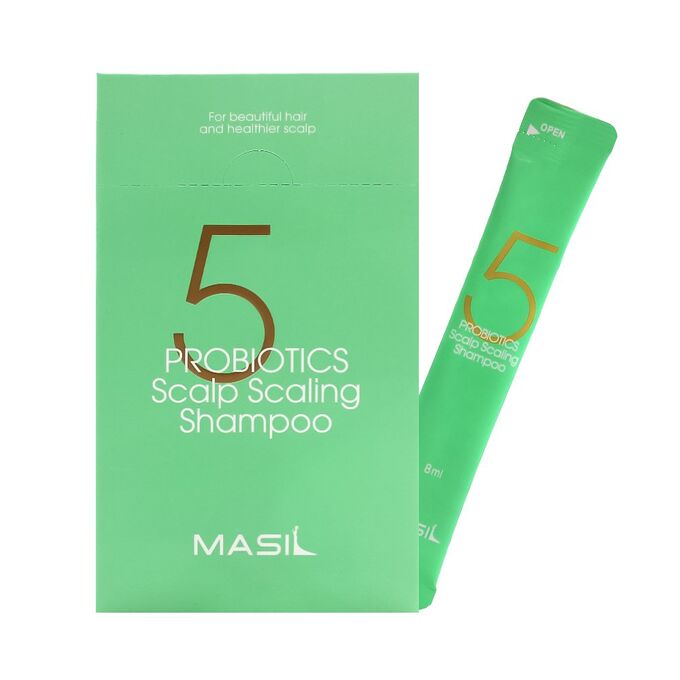 Шампунь для глубокого очищения кожи головы с 5 видами пробиотиков	Masil Probiotics Scalp Scaling Shampoo STICK POUCH