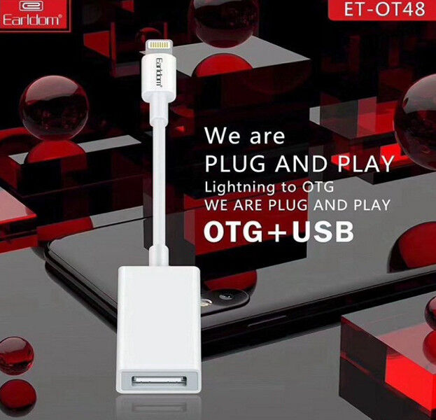 OTG Переходник Lightning Apple to USB 3.0 Earldom OT48