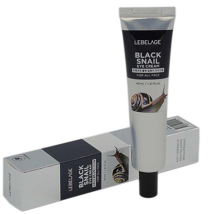 Крем для кожи вокруг глаз с муцином черной улитки 	Lebelage Eye Cream Black Snail