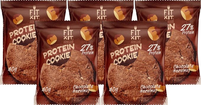Печенье протеиновое ФитКит &quot;Шоколад-фундук&quot; 40 гр./24/9 мес.