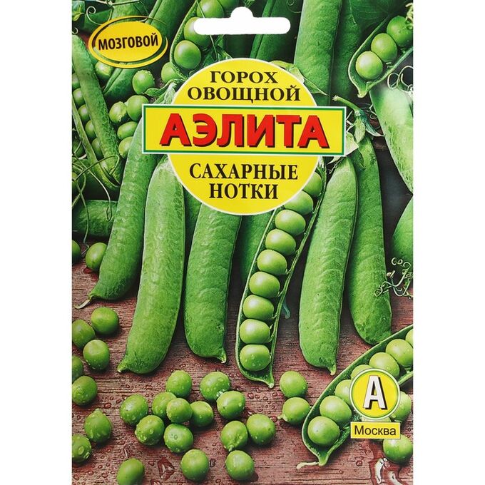 Агрофирма АЭЛИТА Семена Горох овощной &quot;Сахарные нотки&quot;, лущильный, ц/п, б/ф, 25 г