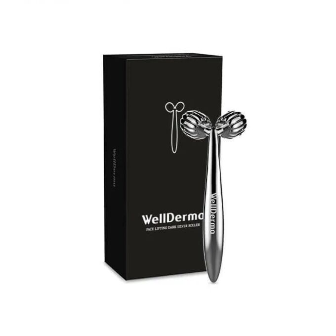 WELLDERMA Face Lifting Dark Silver Roller Роликовый массажер для лифтинга кожи