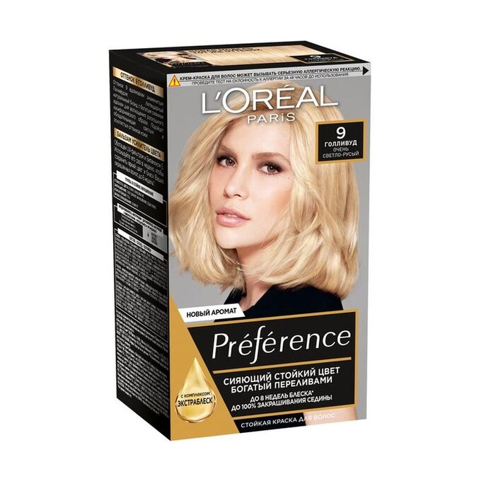 Краска для волос Preference, тон 9 Голливуд, L&#039;Oreal Paris, 270мл