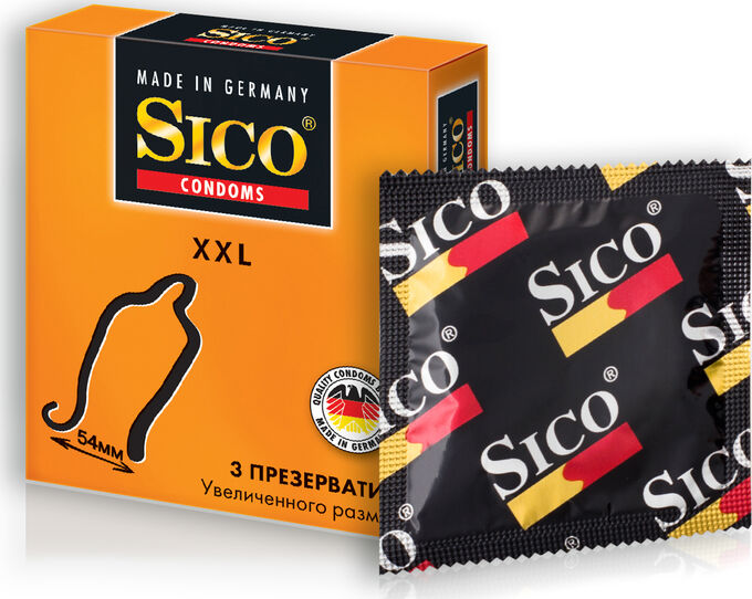 Презервативы Sico RIBBED Ребристые 3 шт. 