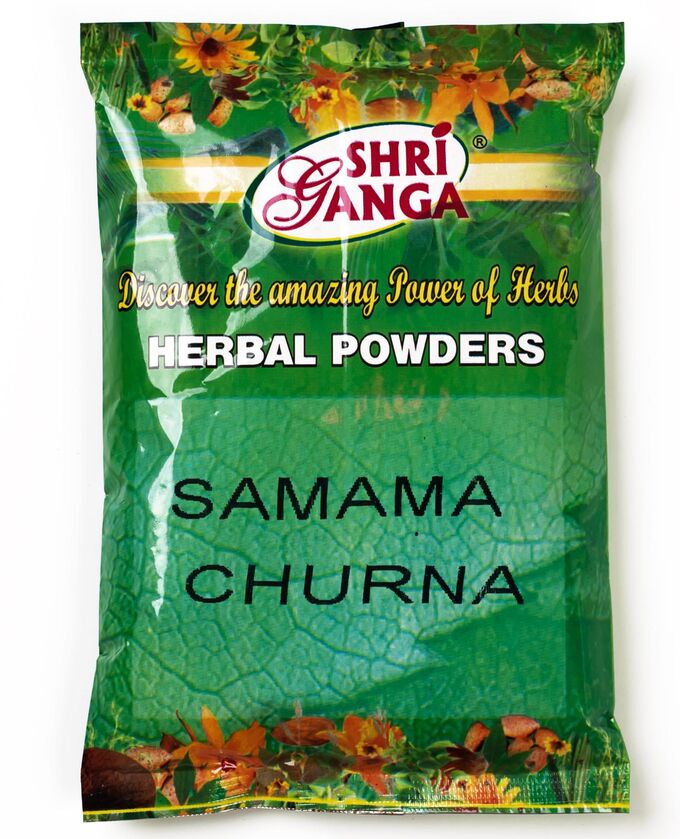 Sri Ganga Самама (чандан, белый сандал) чурна/SAMAMA (CHANDAN) CHURNAM (POWDER), 200 г