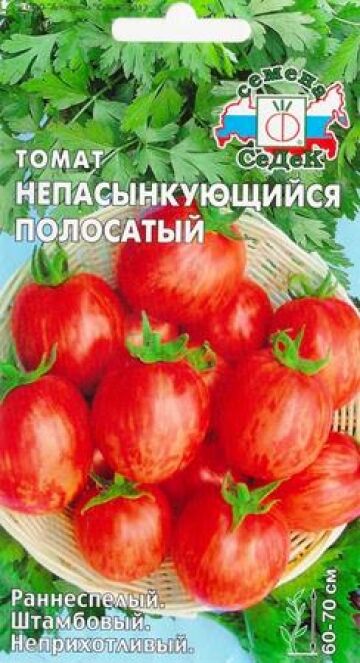 Седек Томат Непасынкующийся Полосатый (Код: 84729)