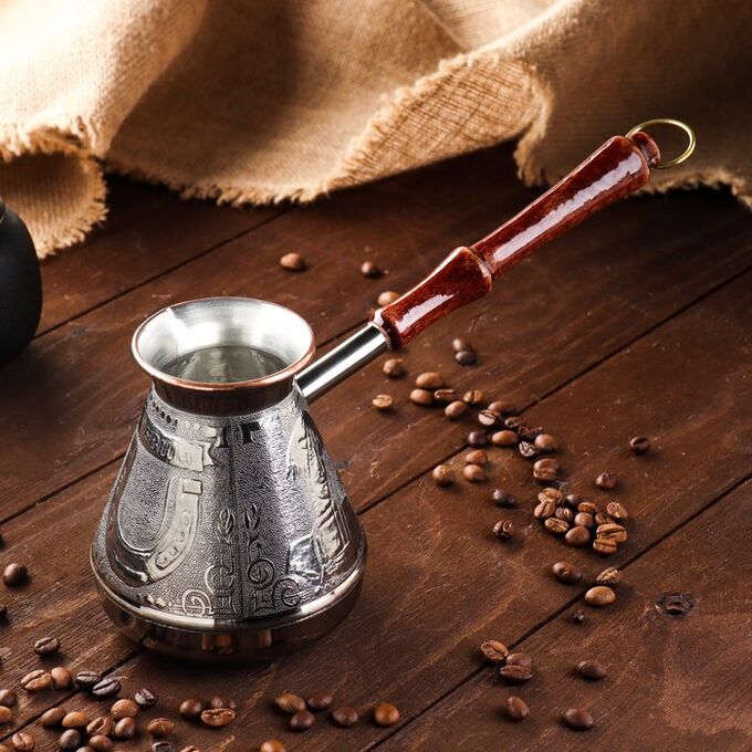 СИМА-ЛЕНД Турка для кофе медная «Левша», 0,5 л