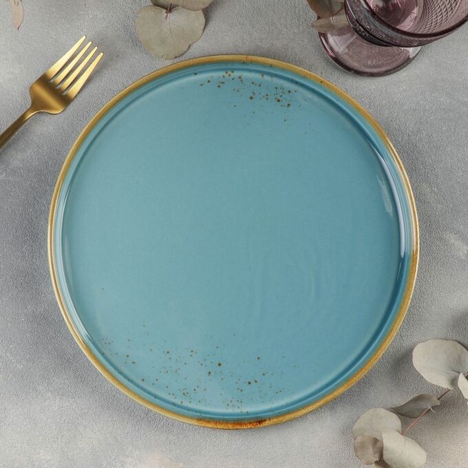 СИМА-ЛЕНД Тарелка с бортиком Magistro «Церера», d=25,5 см, цвет голубой