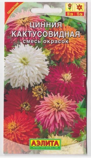 Аэлита Цинния Кактусовидная смесь (Код: 6569)