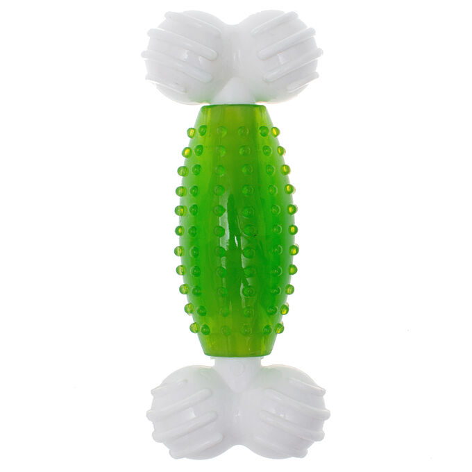 AROMADOG CanineClean игрушка для собак Косточка нейлон/синтетическая резина 19 см с ароматом мяты, зеленый