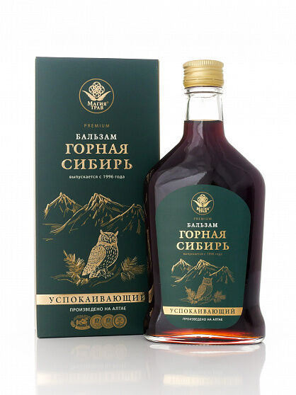Магия трав &quot;Горная Сибирь&quot; PREMIUM, УСПОКАИВАЮЩИЙ, 250мл, Стекло