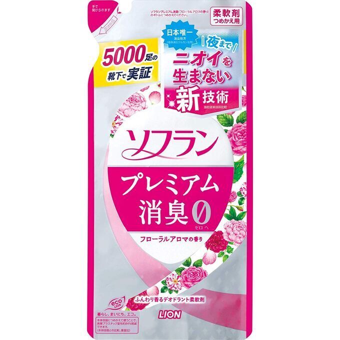 Lion Кондиционер для белья с цветочно-ягодным ароматом, (мягкая упаковка) Soflan Premium Floral Aroma