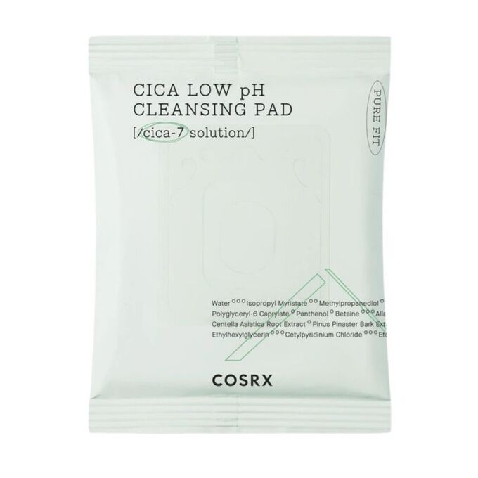 COSRX Успокаивающие тонер-пэды Pure Fit Cica Low pH Cleansing Pad, 30 шт