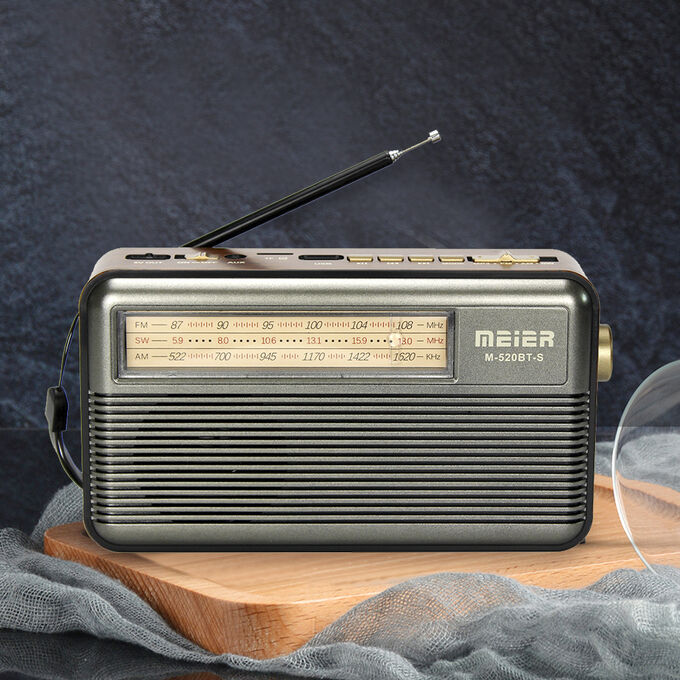 Портативный радиоприемник на солнечной батарее Meier Solar Radio Wireless