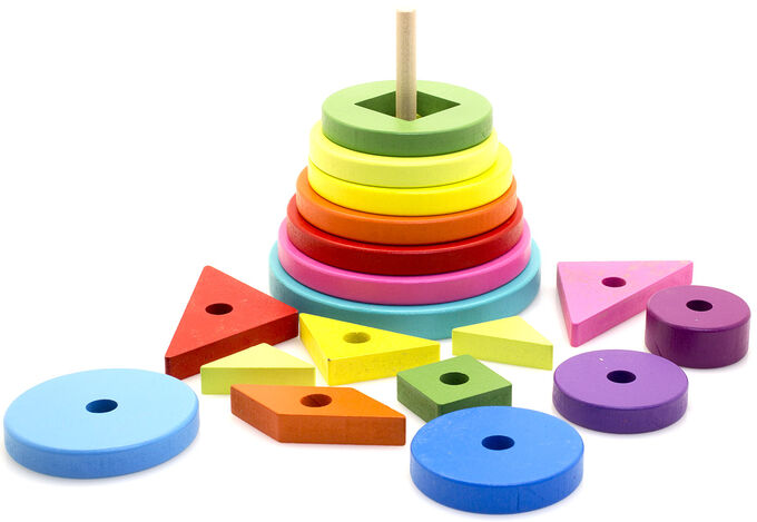 Wood Toys™ Пирамидка круглая