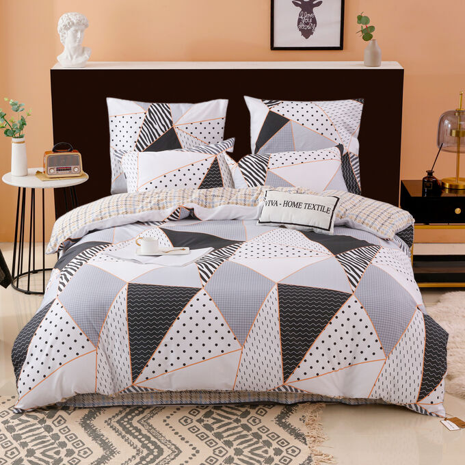 Viva home textile Комплект постельного белья Делюкс Сатин L421