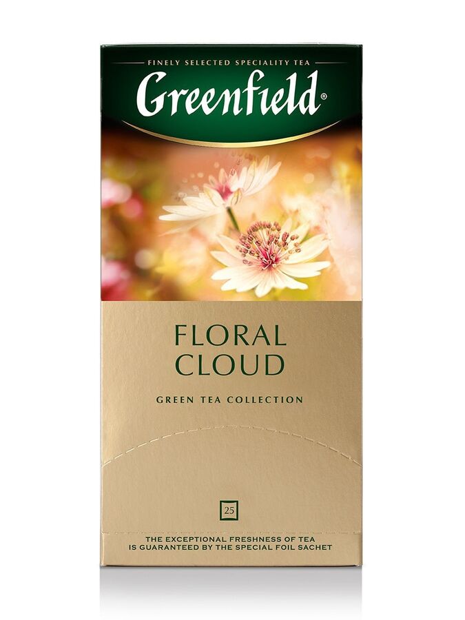 Чай Гринфилд Greenfield оолонг в пакетиках Floral Cloud, 25 шт