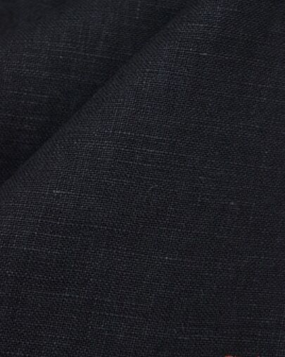 Лен костюмный с эффектом мятости цв.Черный графит, ш.1.45м, лен-100%, 210гр/м.кв