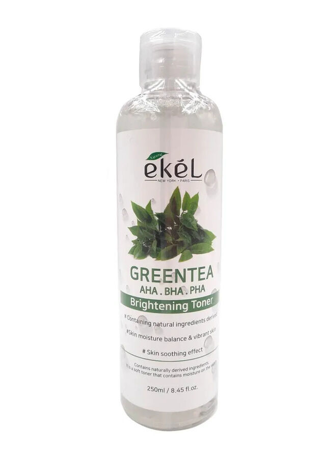 Ekel cosmetics [EKEL] Тонер с экстрактом Зеленого чая с AHA-BHA-PHA кислотами Brightening Toner Green Tea, 250 мл