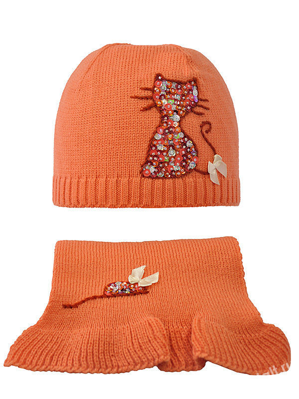 MIALT Комплект для девочки (шапка+шарф)