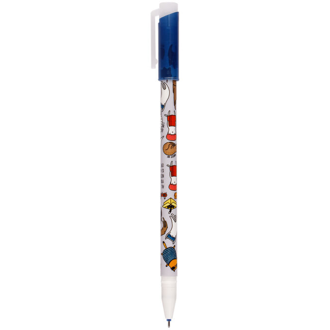 Ручка гелевая стираемая MESHU &quot;&quot;Meow&quot;&quot;, синяя, 0,5мм, корпус ассорти