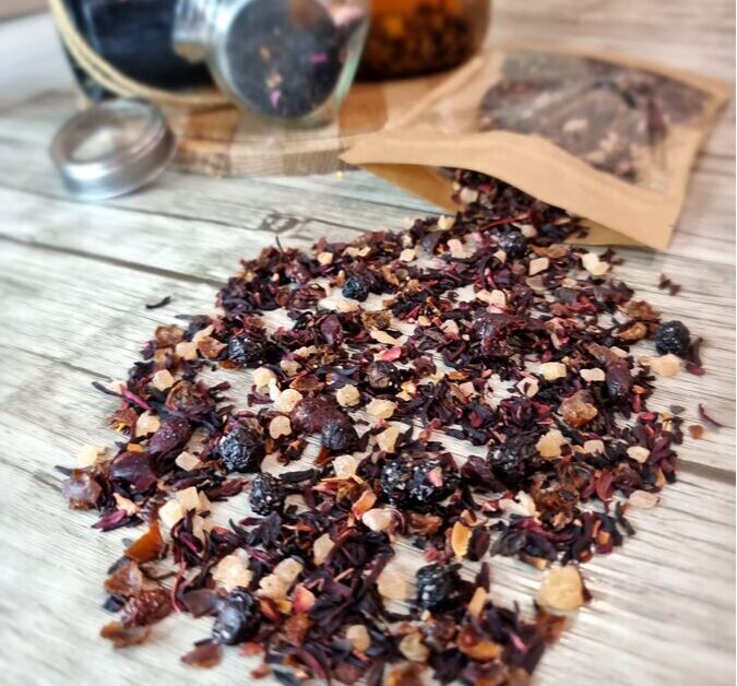 Фруктовый чай каркаде с вишней - Огненная вишня 100 гр