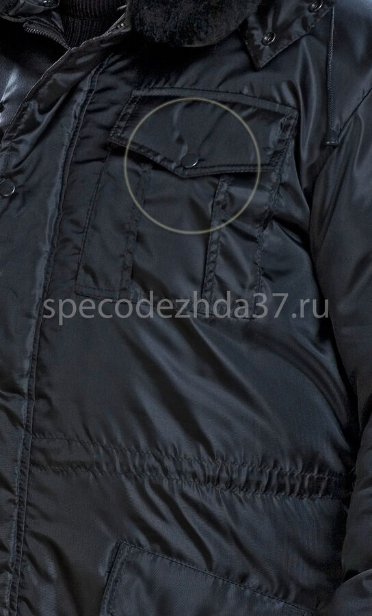 Куртка рабочая зимняя &quot;Protect&quot; цв.чёрный тк.оксфорд